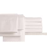 Martex Millennium T300 Flat Sheet, 60% Cotton/40% Polyester, Twin 69x115, White